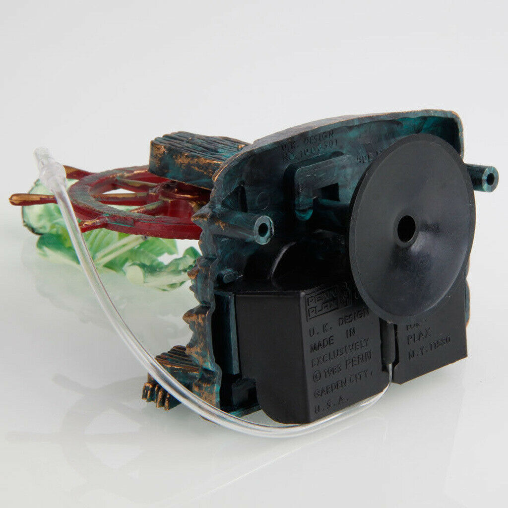 Aquarium Ornament Bubbling/Bubble SKELETON with Air Pump Connector for Fish Tank