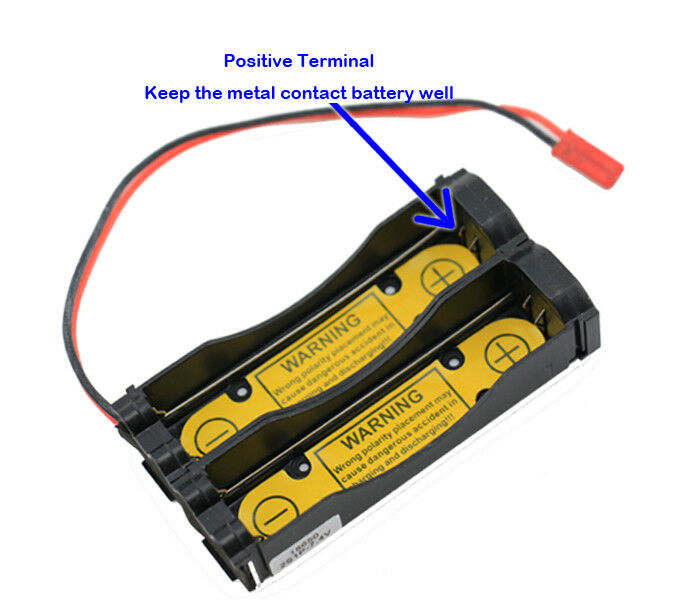 Protected Holder Case for 2S1P 7.2V 7.4V 18650 Li-ion Battery Charge/Discharge