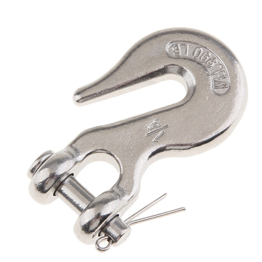316 Stainless Steel Hardware 1/4 Inch Clevis Grab Slip Hook Lifting Chain