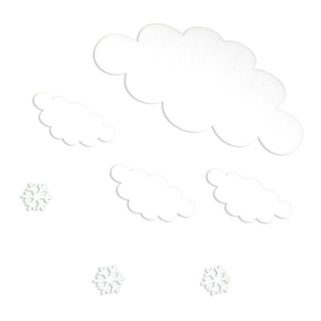 Merry Christmas Foam Cloud Shape DIY Christmas Accessories