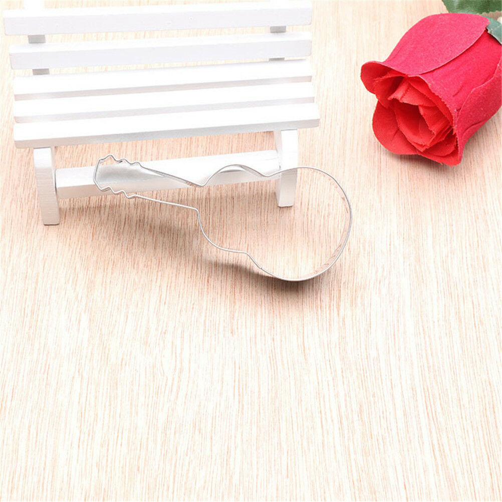 musical guitar violin stainless steel cutting biscuit mould cake baking to.l8