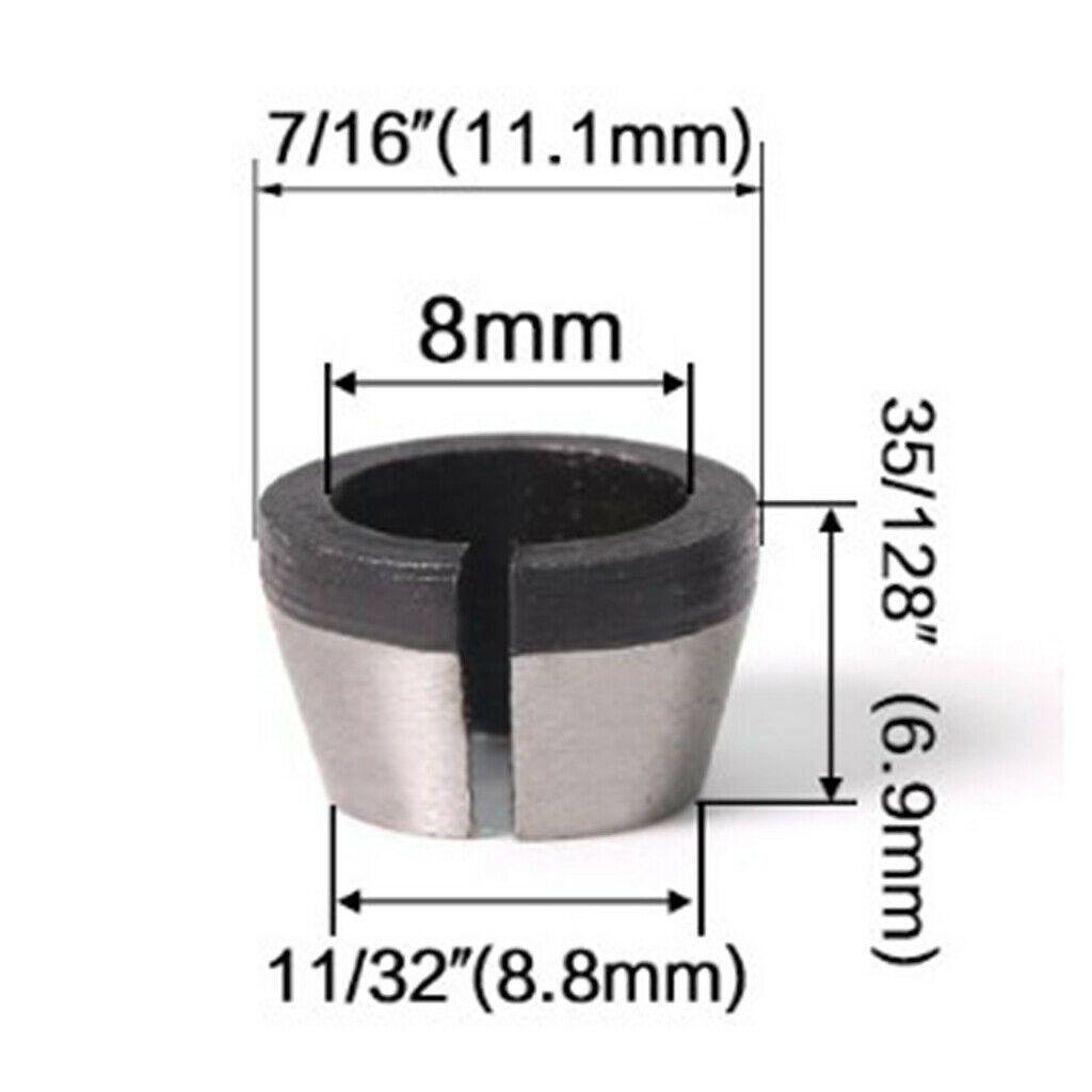 Set of 3 Milling Cutter Chuck Head High Precision Woodworking Tool Arbors