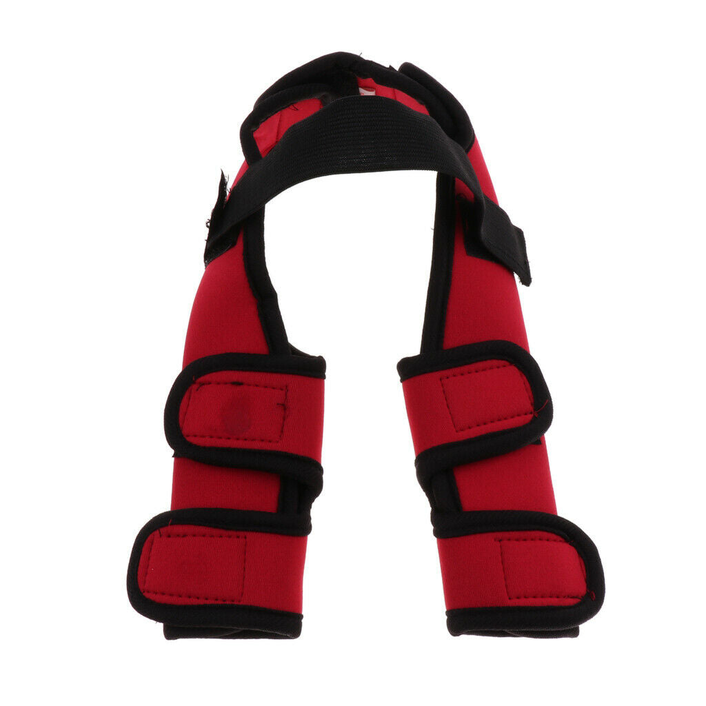 Dog Knee Joint Support Front Leg Compression Brace Protector Red - S