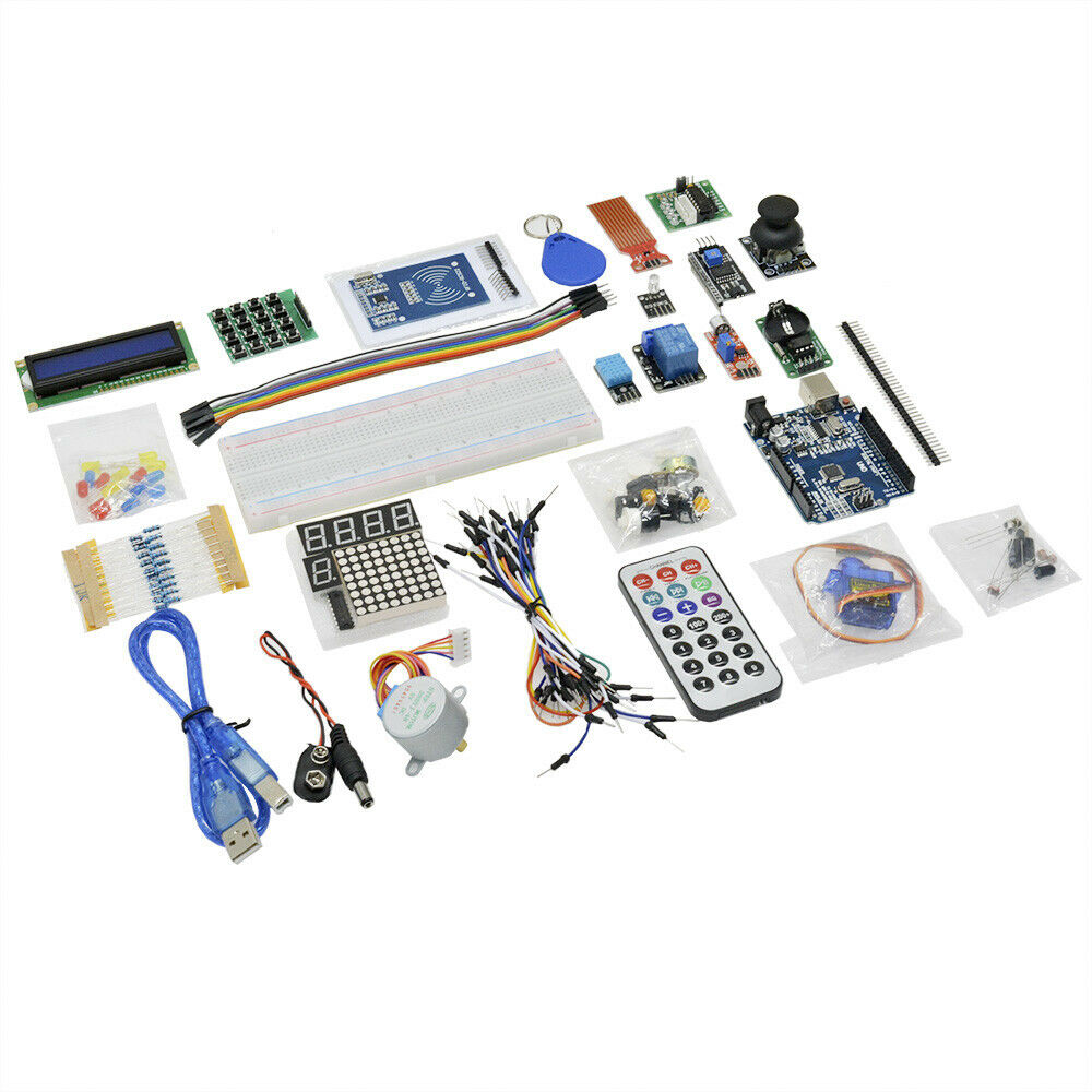Update UNO R3 Starter Kit for Arduino LCD 1602 Servo Motor Breadboard RGB MF