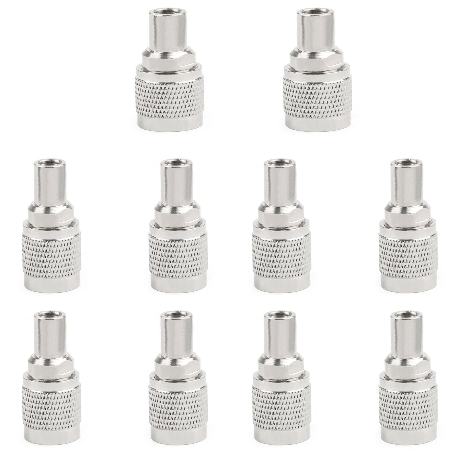 10pcs PL259 UHF Male Plug to FME Male Straight Connector RF Converter Adapter CA