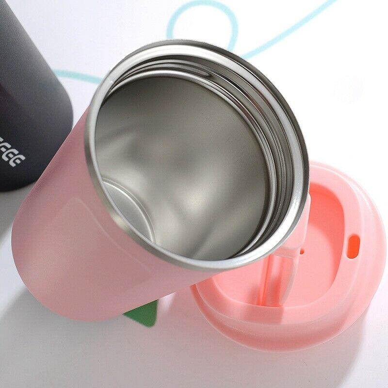 380ML Heat Preservation Coffee Mug Stainless Steel Travel Portable Mug Coffee R4