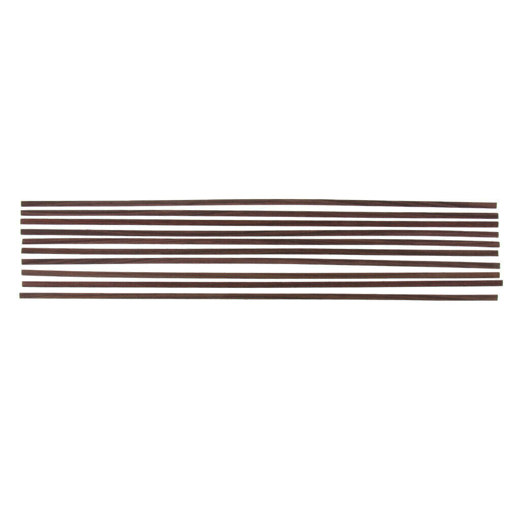 10x Luthier Binding Purfling Inlay Strip for Guitar Parts Accs -Rosewood