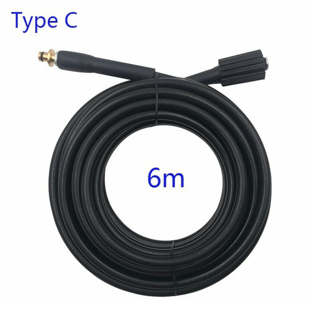 M22x1.5 6 Metre High Pressure Washer Replacement Hose 6m for Karcher K2