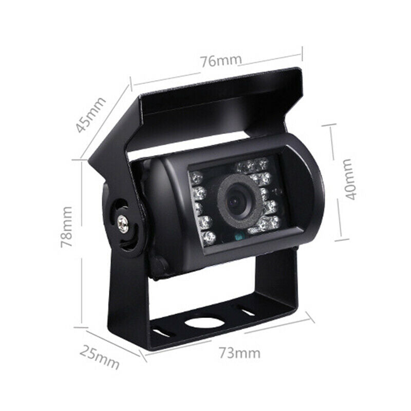 Upgrade 700Tvl Ccd 18 Ir Leds Reversing Camera 12/24V For Truck Caravan Bus U8W9