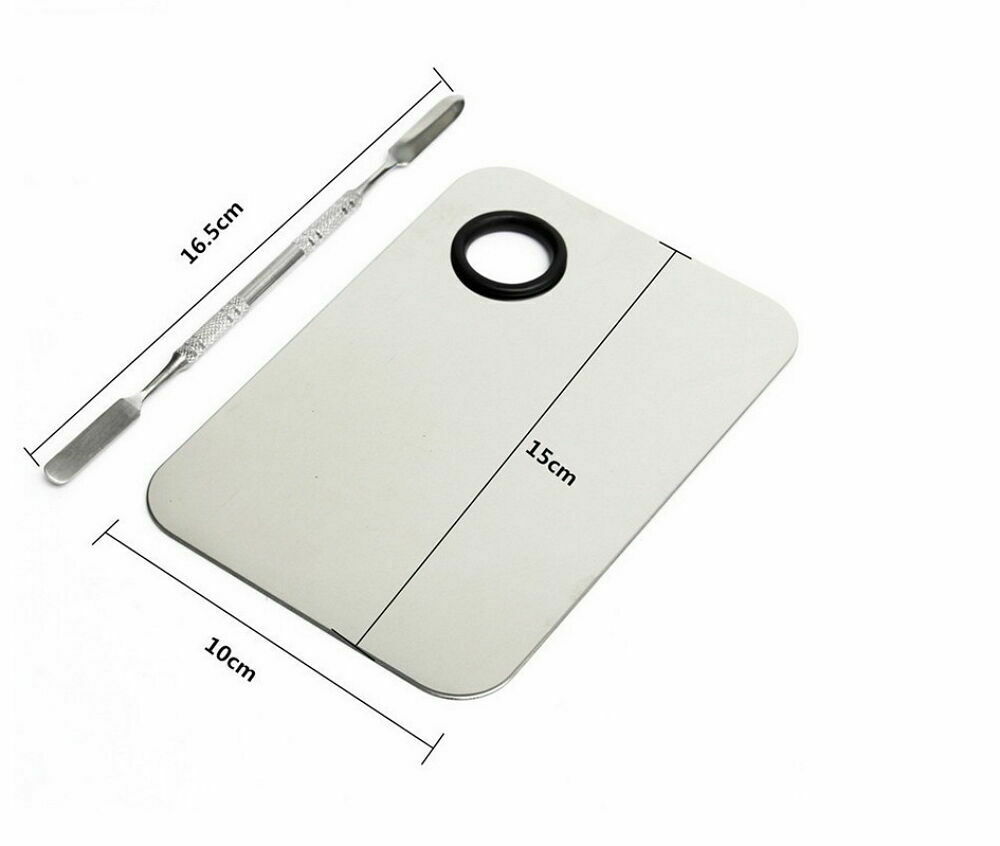 Makeup Stainless Steel Professional Pro Cosmetic Nail Art Artist Palette Spatula