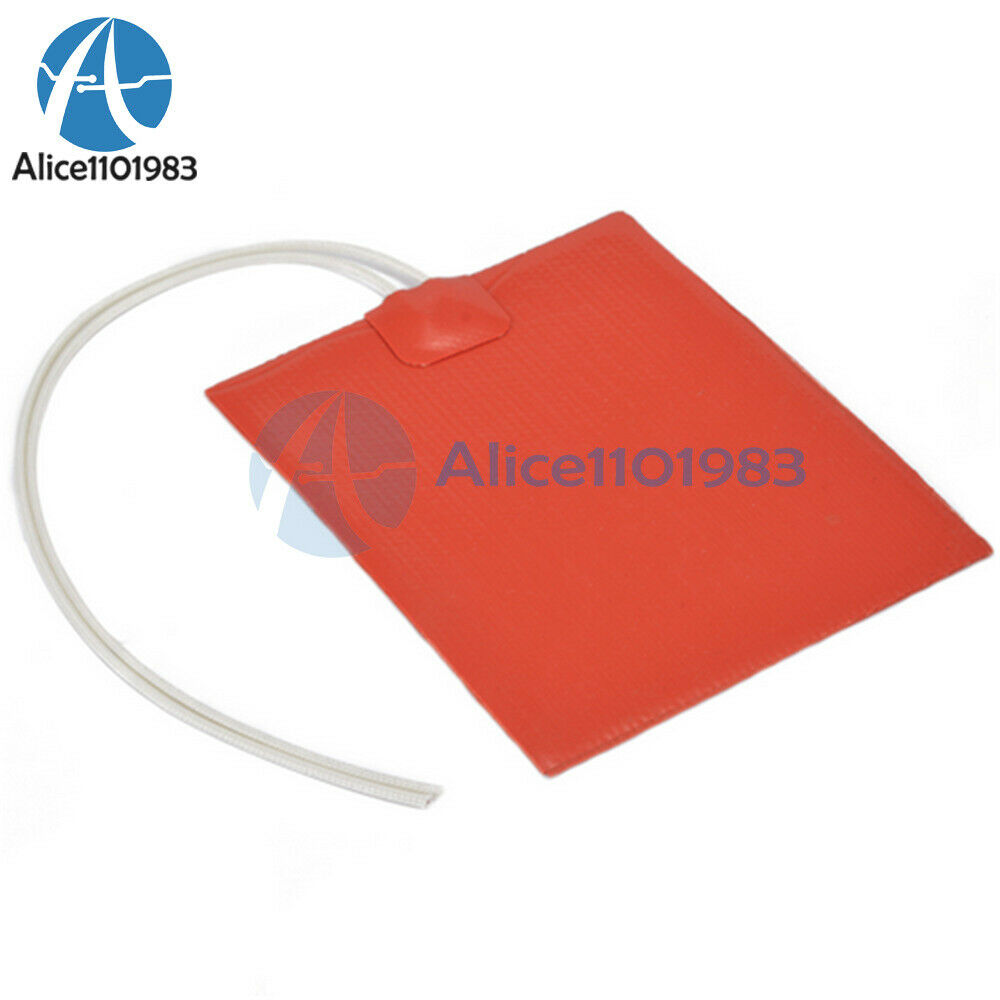 12V 12W Silicone Heating Panel Constant Temperature Heater Plate 100 x 120 mm