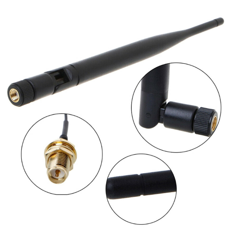5dBi WiFi 2.4g antenna aerial RP-SMA male wireless router PCI pigtail cable u.DD
