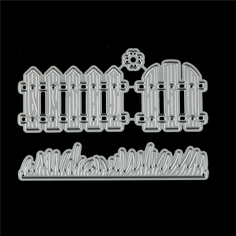 2Pcs Fence Design Metal Cutting Die For DIY Scrapbooking Album Paper Card.l8