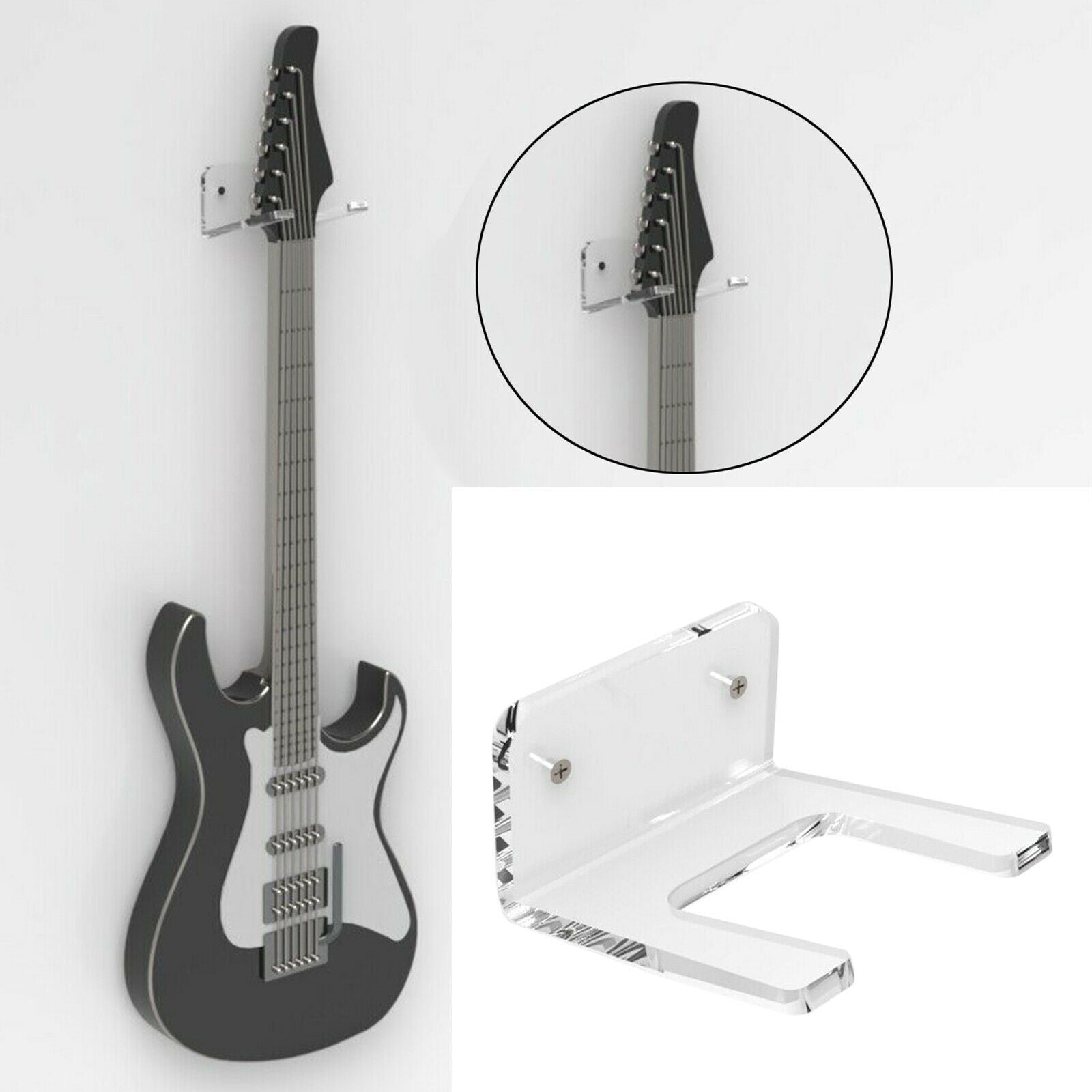 Clear Guitar Hanger Wall Holders Hooks Stands Guitar Accessories
