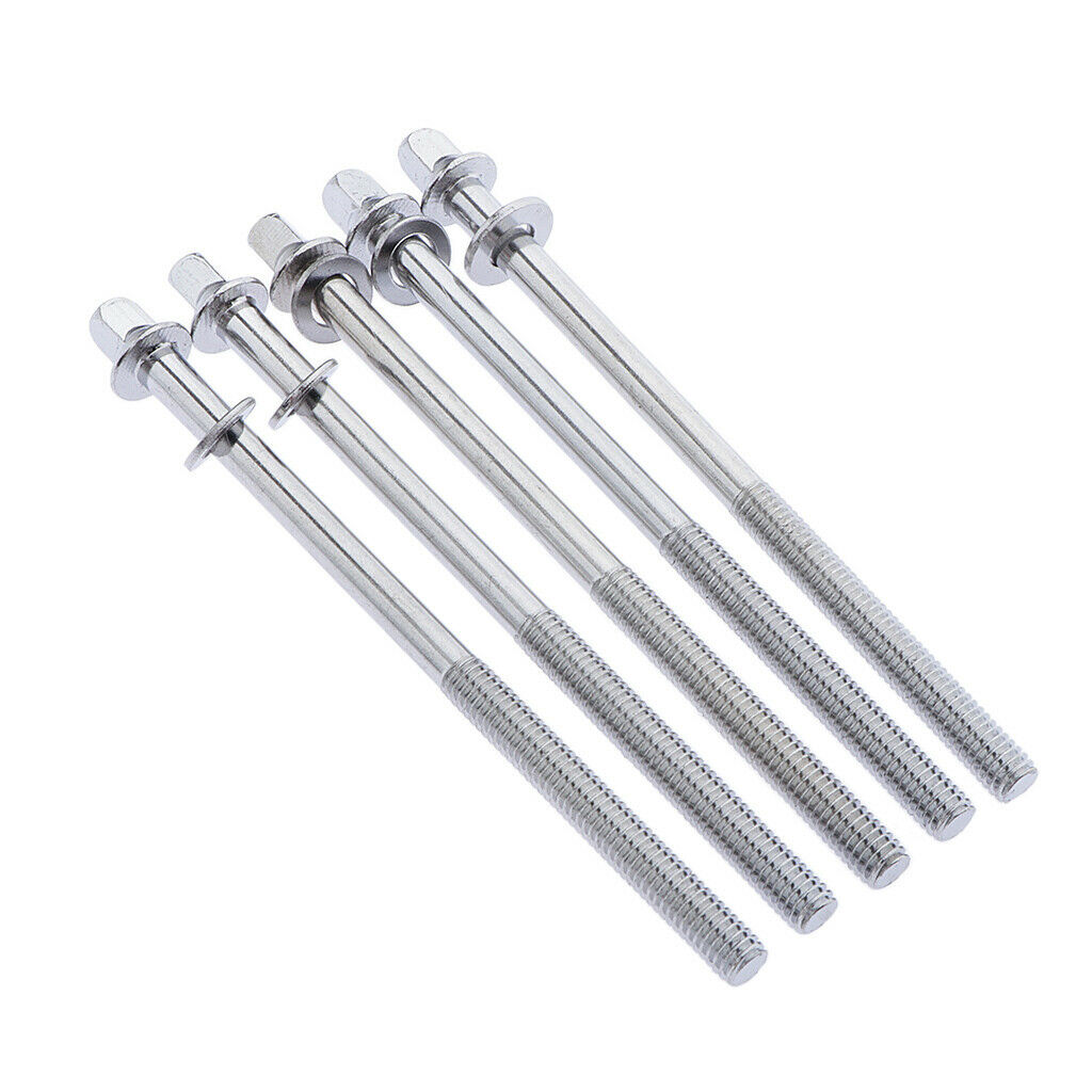 5pcs 4inch Drum Tension Rods with Washers for Bass Drum Parts Replacement