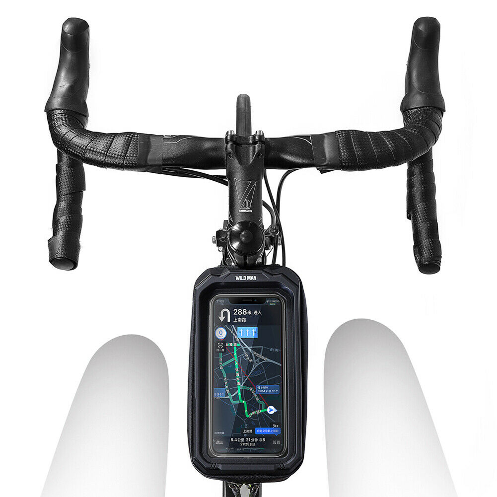 Bike  Bicycle MTB Front Frame Bag Waterproof Cycling Top Tube Pouch Phone Hold @