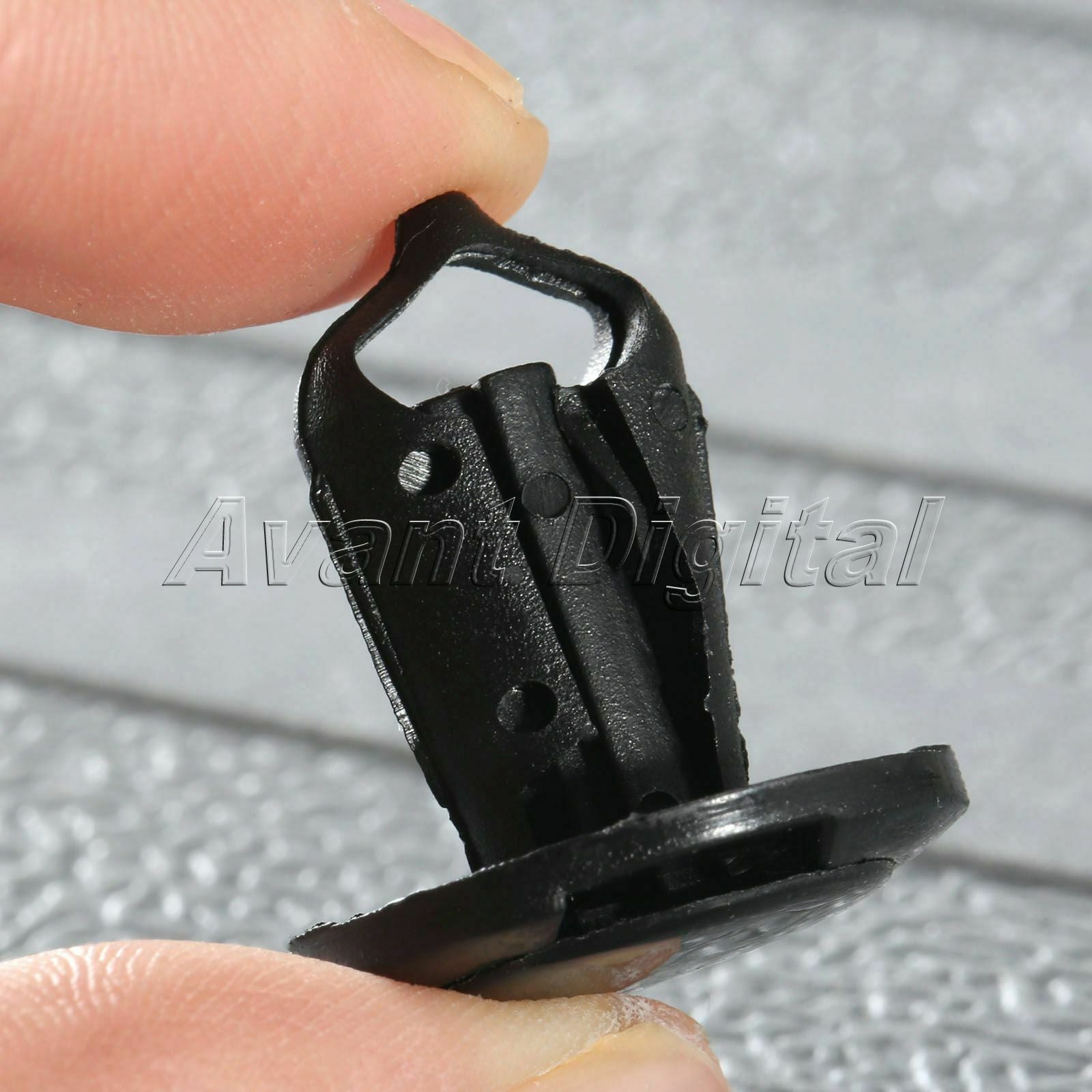 50 x Black Plastic Car Auto Bumper Fender Push Clips Plastic Rivets Fasteners