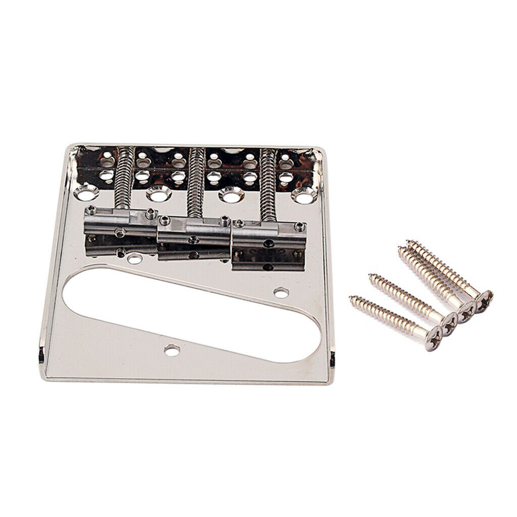 Adjustable Fixed 3 Guitar Saddles Bridge Electric Guitar Replacement Parts