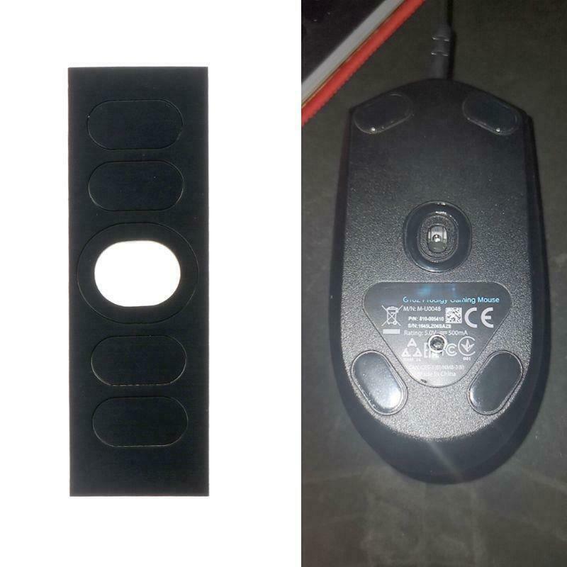 1 Set 0.6mm Curve Edge Mouse Feet Mouse Skates For Logitech G102 G PRO Wired