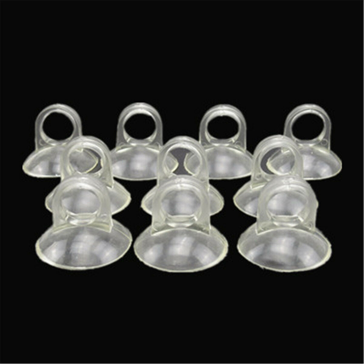 10X 9.9mm Diameter Aquarium Fish Tank Suction Cup Tube Holder Sucker Pipe Clips