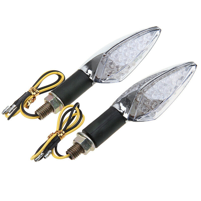 LED Motorcycle Amber Turn Signal Indicator Light Blinker Lamp Dirt Bike For BMW