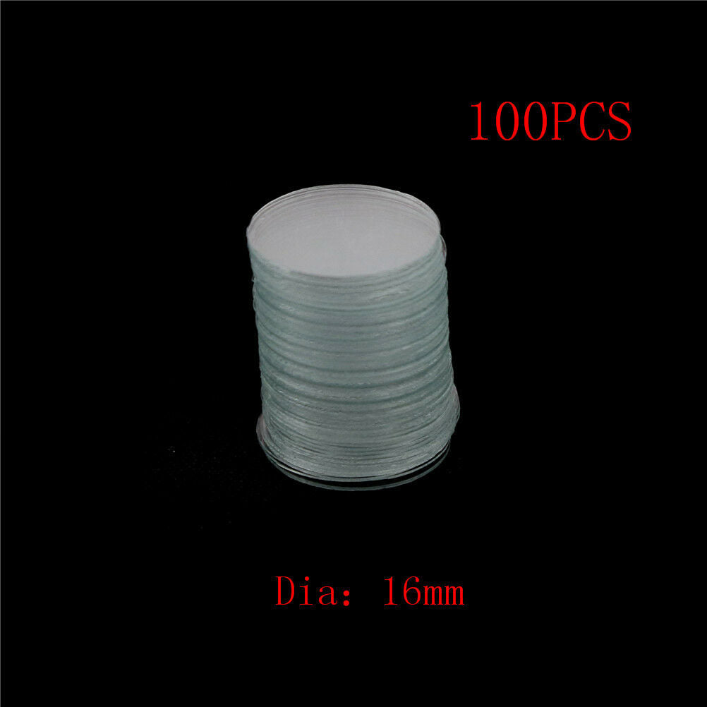 100Pcs 16mm Blank Round Microscope Cover Glass Cover Slips for Lab Medica.l8