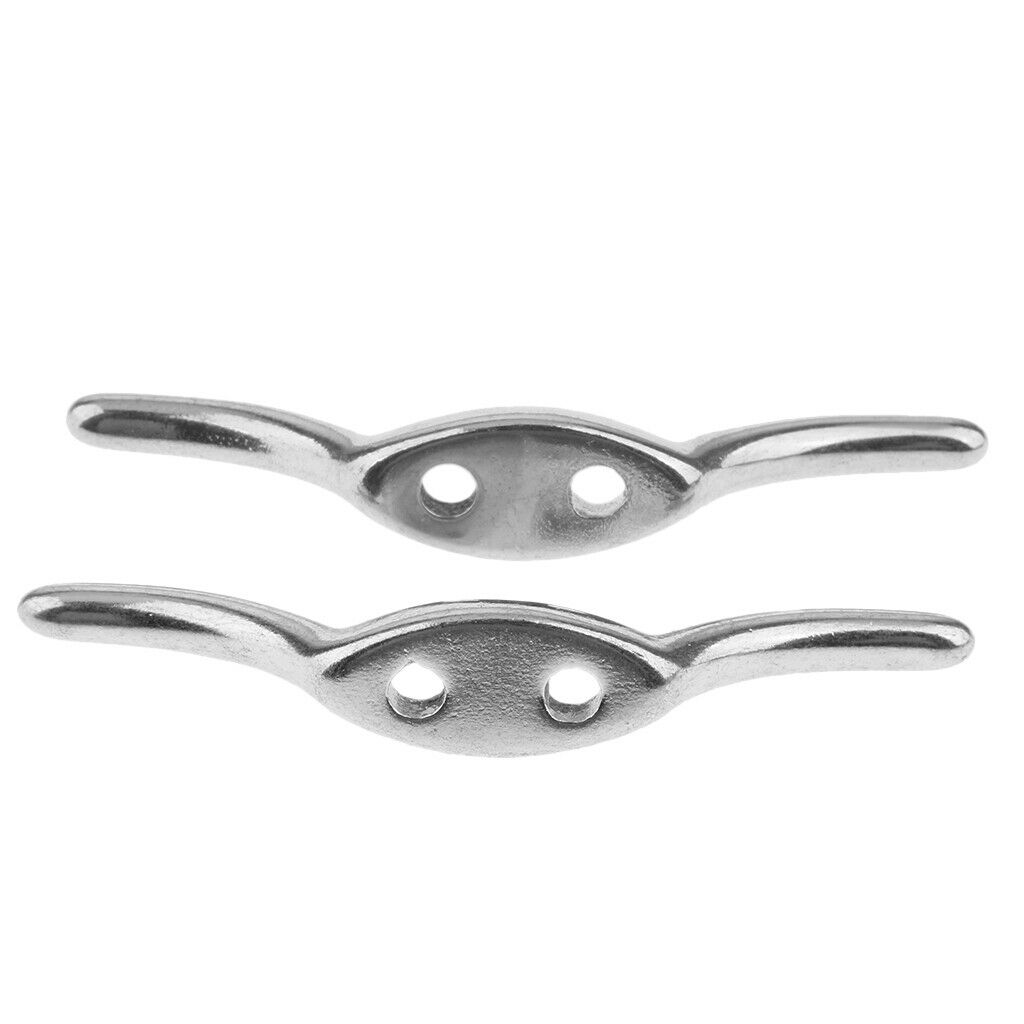 Rustproofl Polished Boat Dock Deck Marine Line Rope Yacht Sailing Cleat 67mm