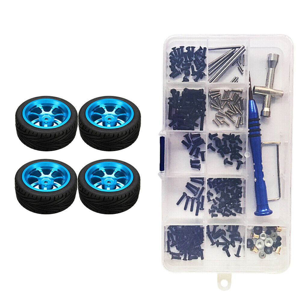 1:14 RC Car Screws & Nuts and Front Rear Tire for WLtoys 144001 DIY Accs
