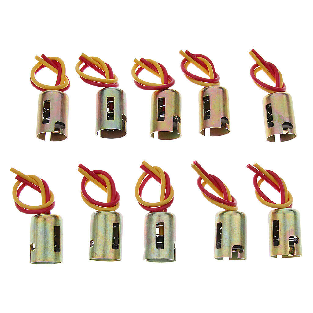 10PCS Replacement BAY15D LED Light Extension Wiring Harness Socket Connector