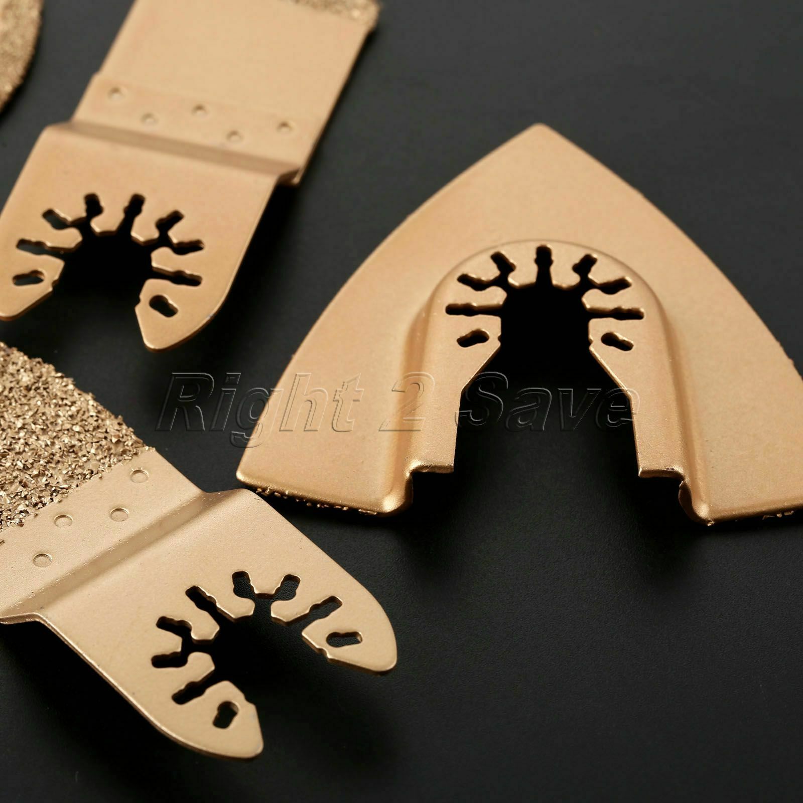 4pcs Oscillating Tool Saw Blades Rasp Concrete Stone Wood Grinding Shaping Tool