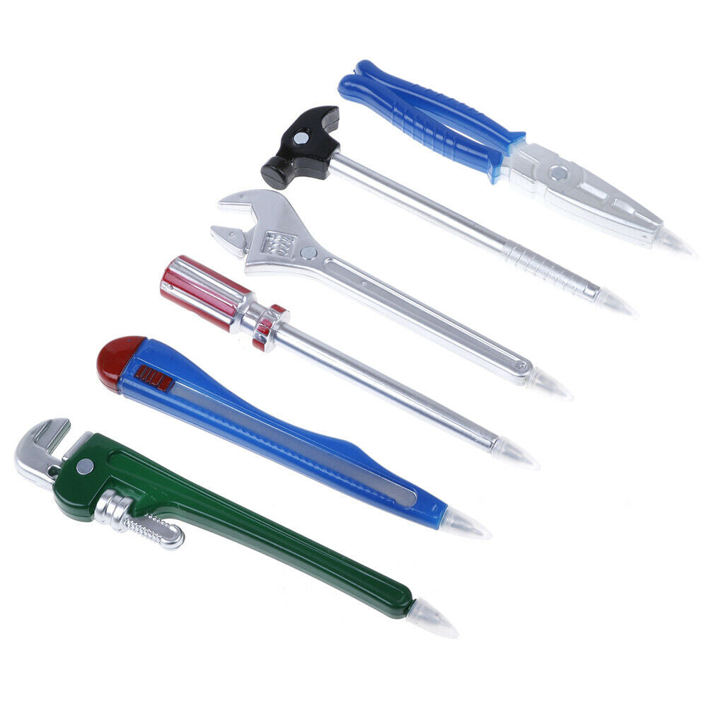 6Pcs Novelty tool pens set for school office student supplies gift kid to.l8