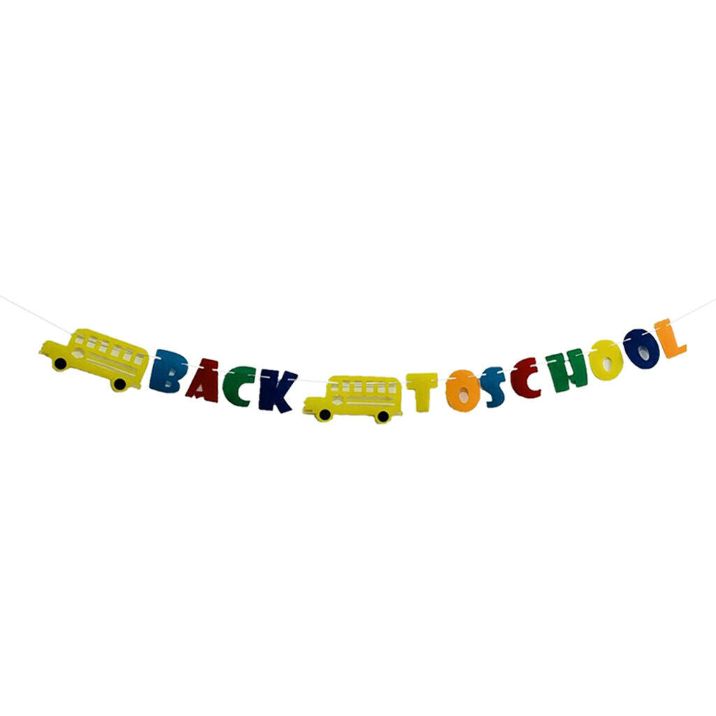 Kids Back to School Party Decorations Welcome Banner Hanging Party Supplies
