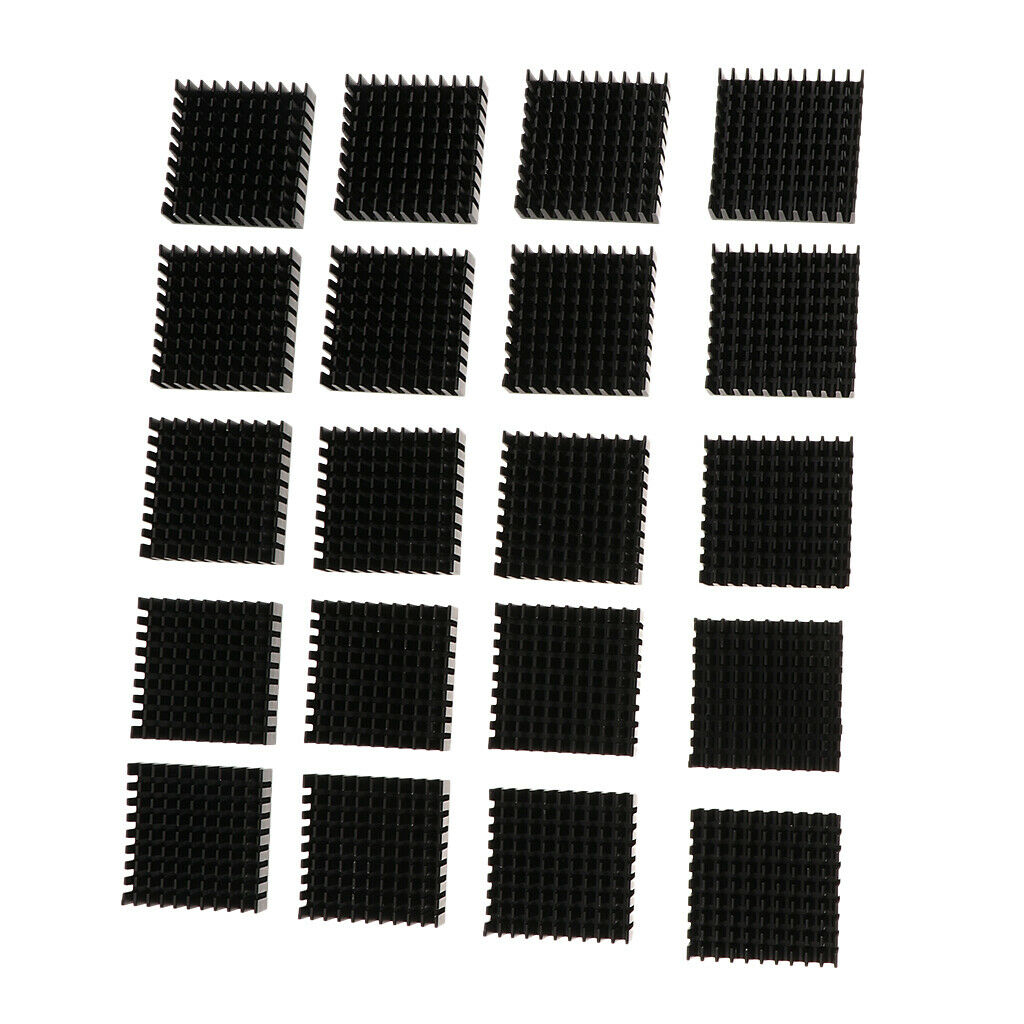 20 Pieces Aluminum  Sink With Screws Heatsink For IC, Power Amplifier, LED