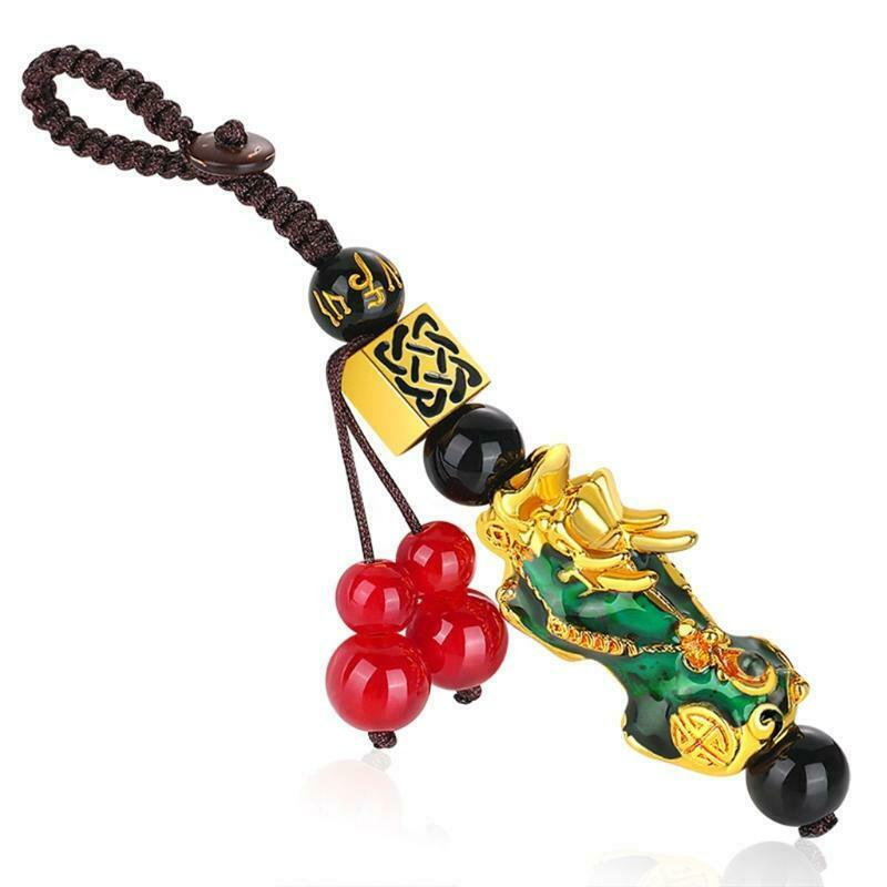 Thermochromic Pixiu Keychain Pendant Creative Crafts Men's Car Keychain