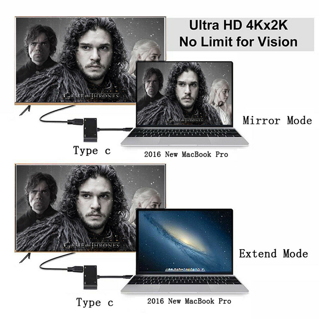 5 in 1 USB C HUB Type-C to 4K HDMI VGA 3.5mm Audio USB-C PD Adapter