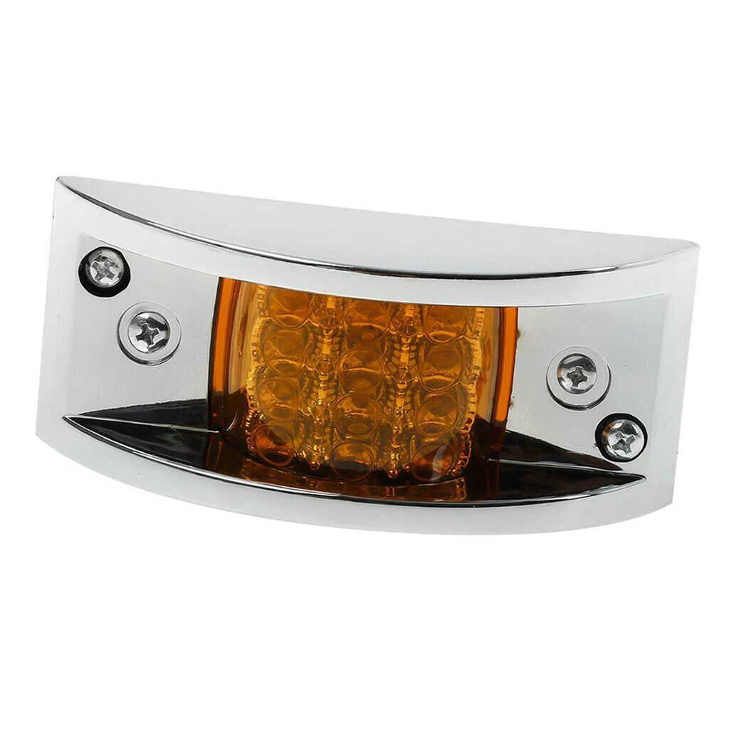 Amber LED Side Marker Fender Light Waterproof 12/24V for Truck Trailer