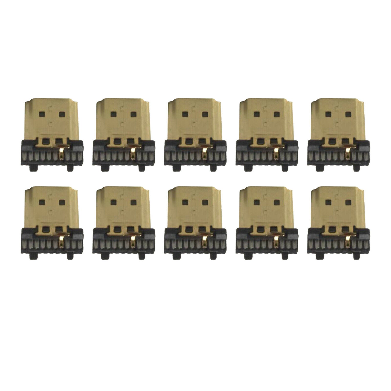 10 Pieces   Male 19Pin Connectors   Termination Replacement Assembly