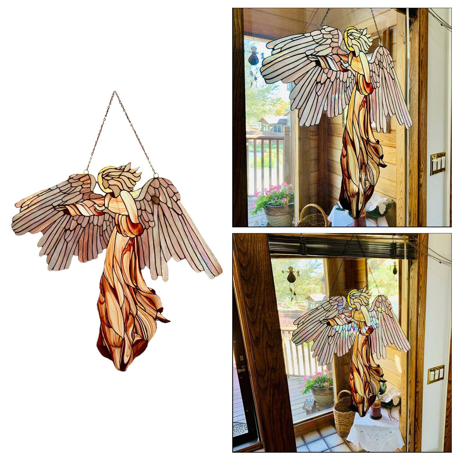 Hanging Angel Wings Ornament Animals Garden Ornamen Decoration Decorative