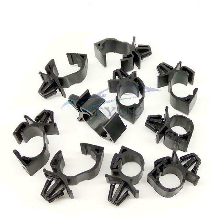 20Pcs Plastic Car Fixed Clips Corrugated Pipe Wiring Harness Wrap Cable Fastener