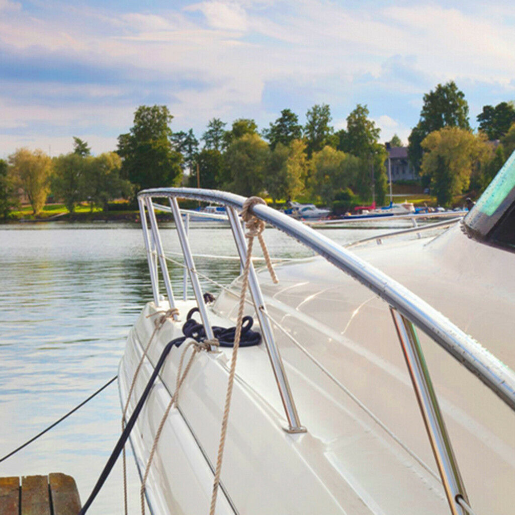 Marine boat made of stainless steel 316, sturdy handrail, 25mm + 60 degrees