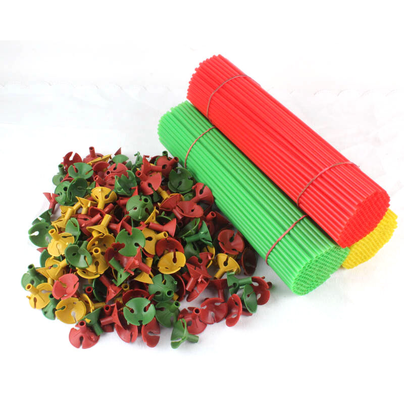 100SETs Plastic Balloon Holder Sticks Cup Wedding Party Decoration