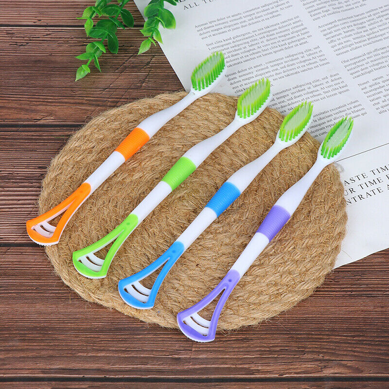 1Pcs Dental Care Brush Away Cleaner Toothbrush Tongue Cleaner Scraper Ora.l8