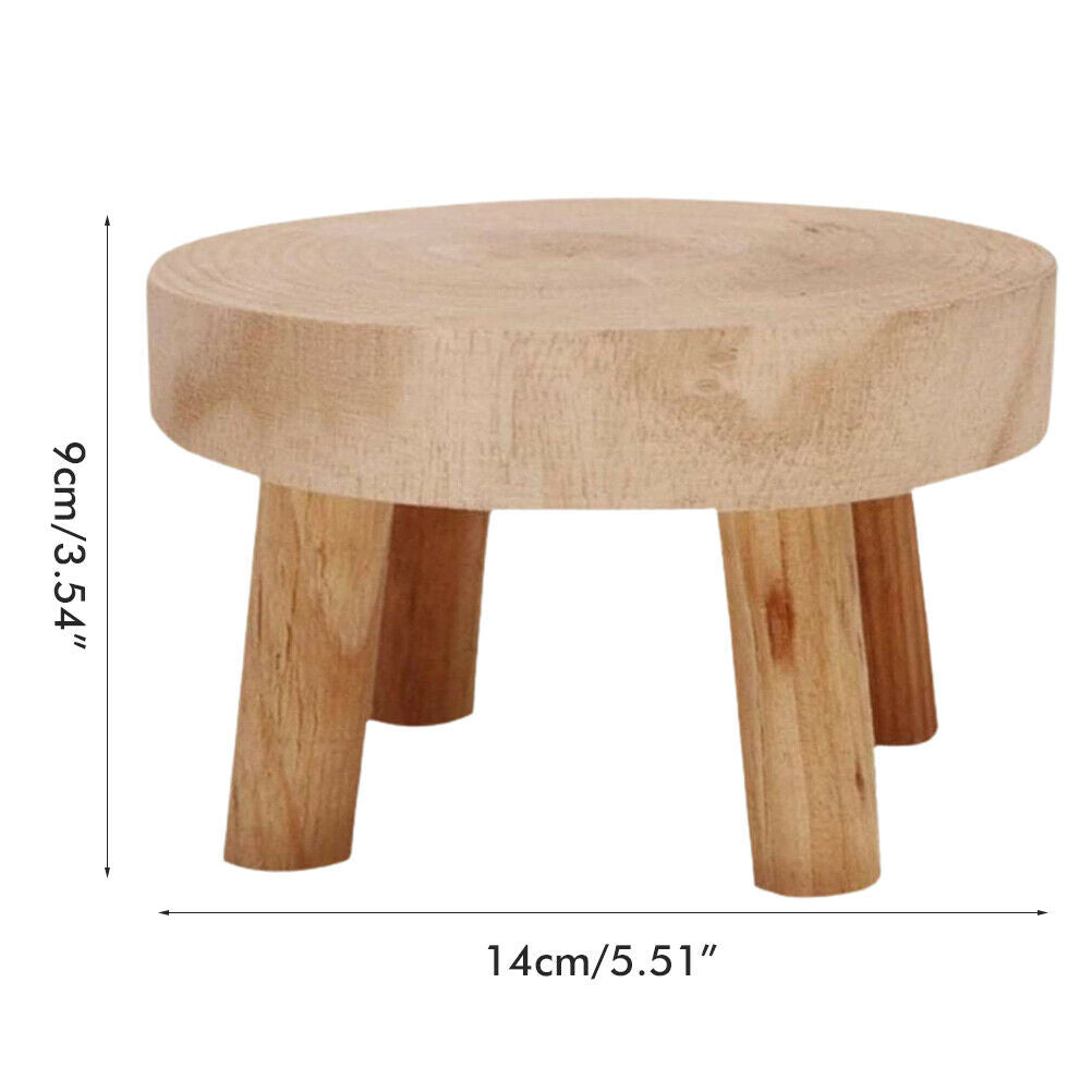 Wood Rack Holder Plant Flower Pot Stand Stool Wooden Garden Home Display Holder