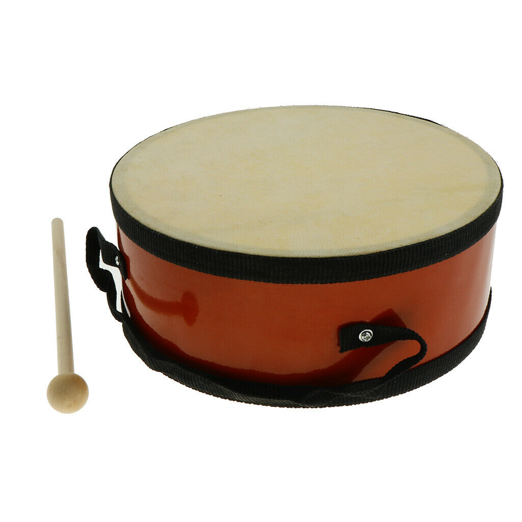 Colourful Wood Hand Drum Maraca Percussion Instrument Kids Adults Toys Gift