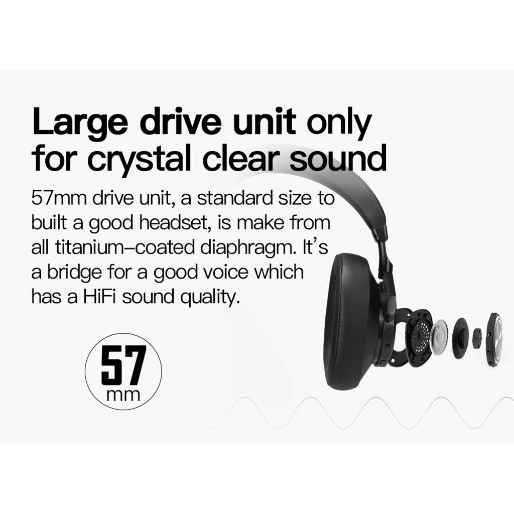 T7+ Wireless Bluetooth Headphones Stereo Headset Active Noise Cancelling