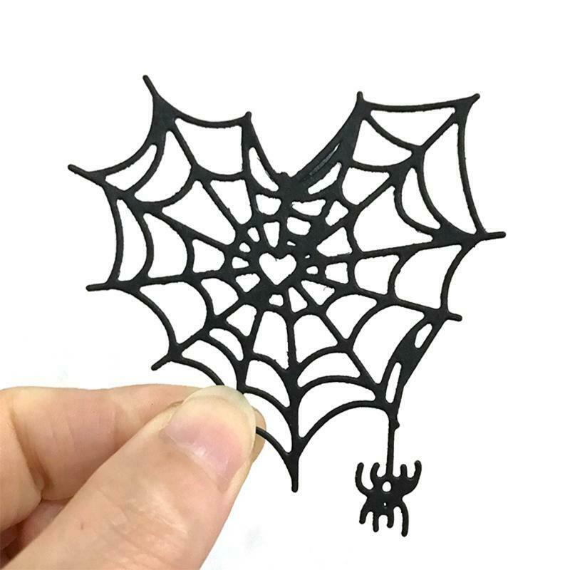 Halloween Heart Spiderweb Metal Cutting Dies Stencil DIY Scrapbooking Album Card