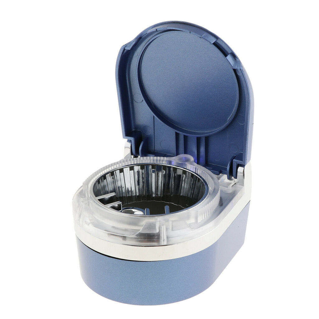 Blue Smokeless Cup Holder Car Truck  Ashtray with Blue LED Light