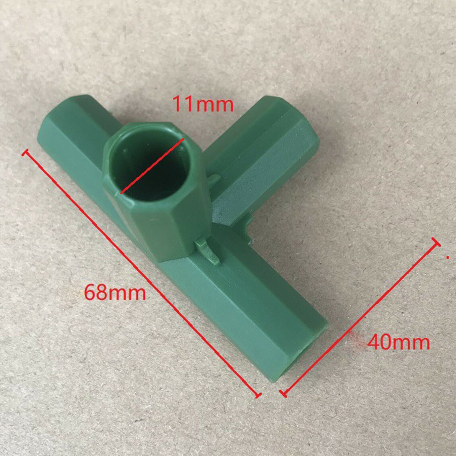 20x Durable Green Greenhouse Frame Connectors for Building Fittings Joints