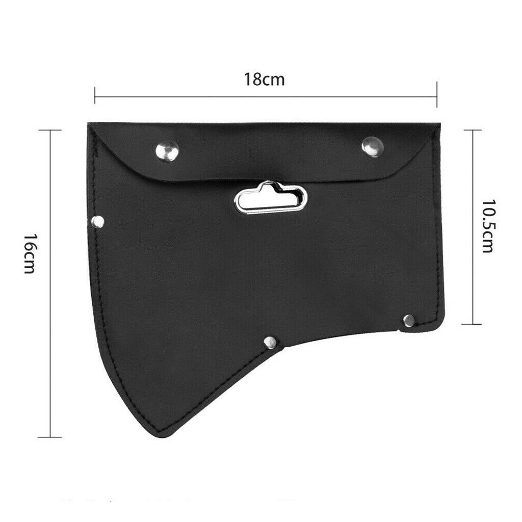 1pc Wear Resistant Durable Leather Ax Axe Blade Cover Sheath with Hook