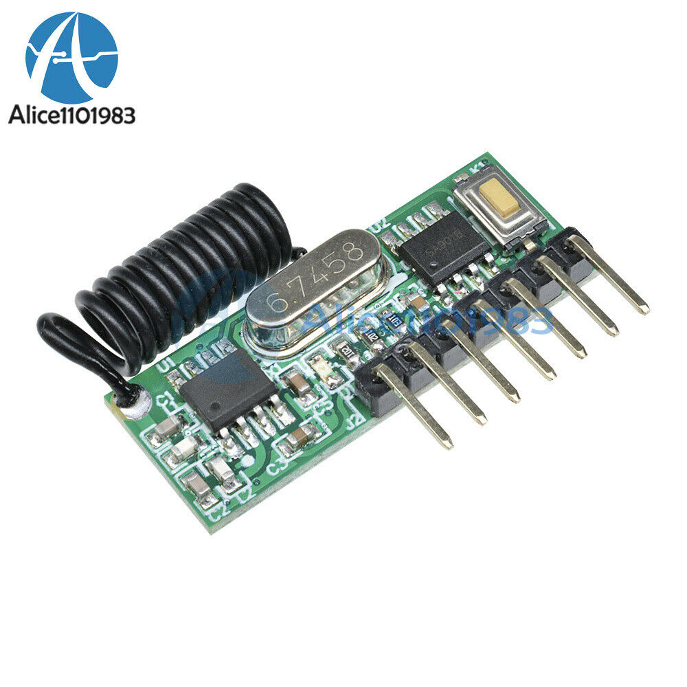 10PCS Wireless 433MHz RF Receiver Remote Control 4 Way Learning Decoder Board